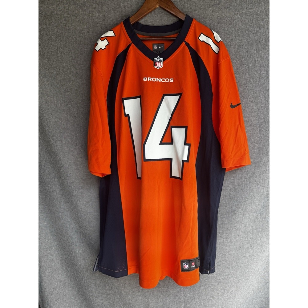 NWT New Mens XL Nike On Field NFL Denver Broncos Courtland Sutton Orange Jersey